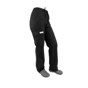Pantalón Clínico Tela Poplin Negro