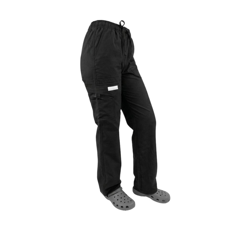 Pantalón Clínico Tela Poplin Negro