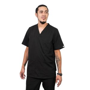 Delantal Hombre Tela Antifluidos Negro